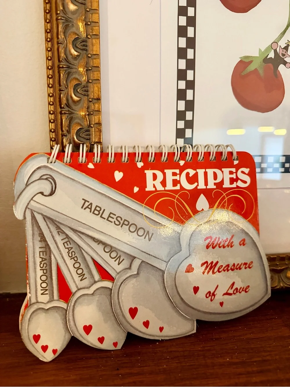 Vintage Giftco Cute Measuring Spoon Cottage Core Kitchen Decor Recipe Book